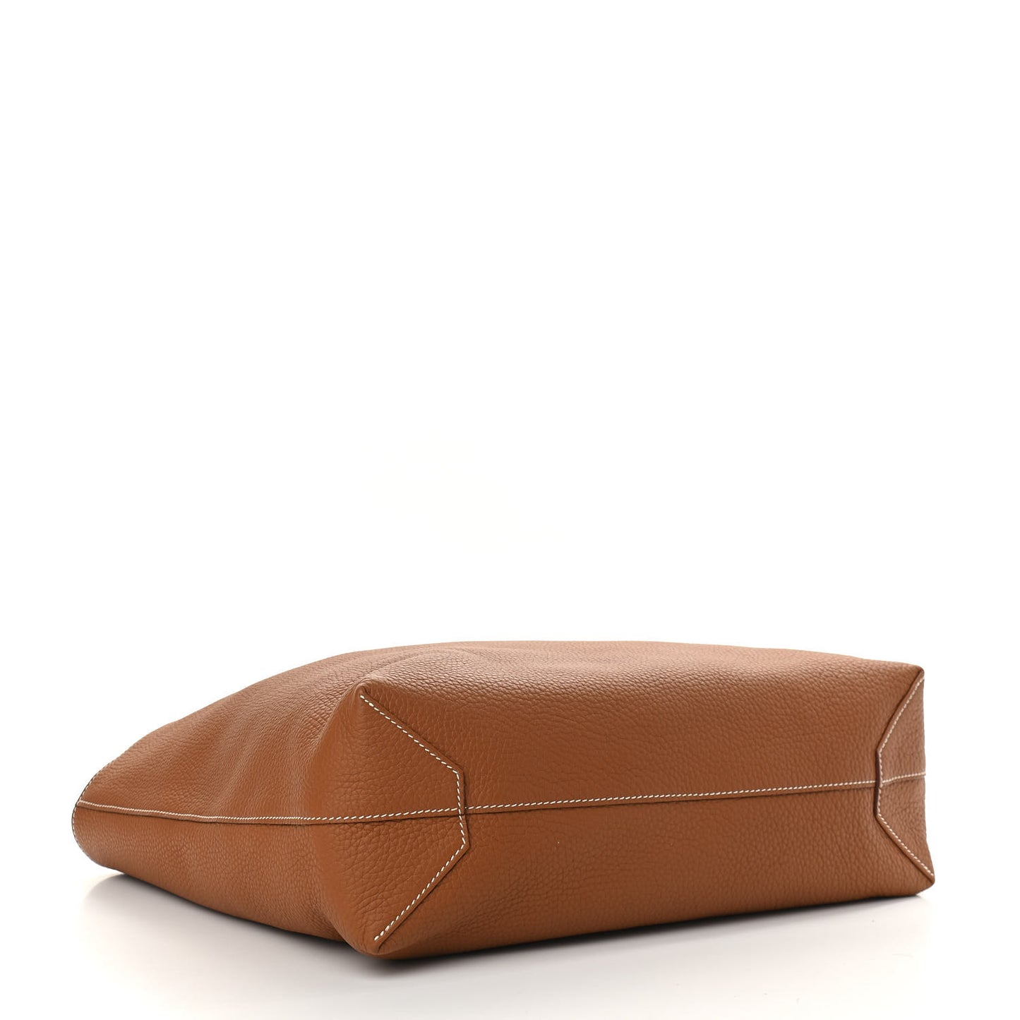 Taurillon Clemence Double Sens 45 Reversible Tote Orange Gold