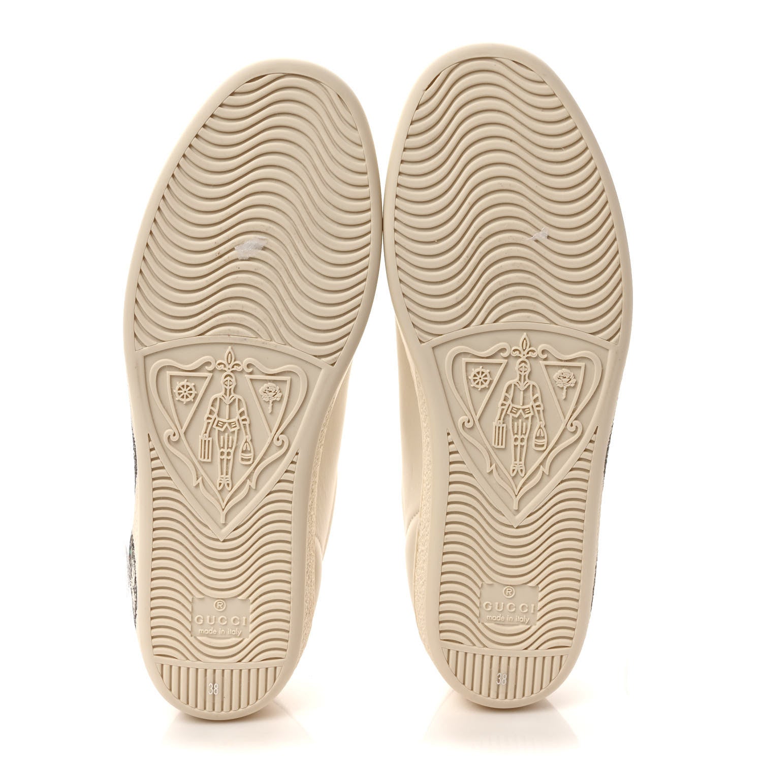 Gucci Calfskin Mystic Cat Print Womens Ace Sneakers 38 White 6 of 10