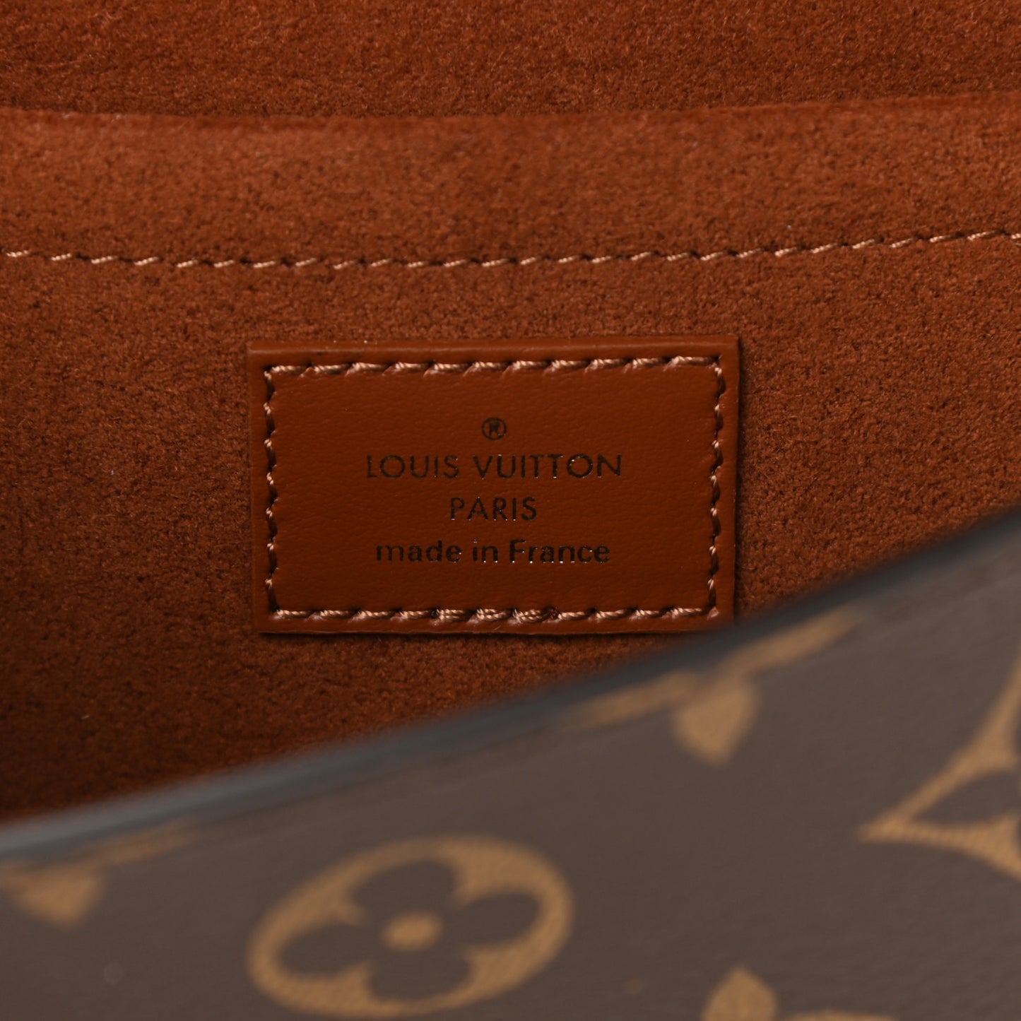 Monogram Padlock On Strap Caramel