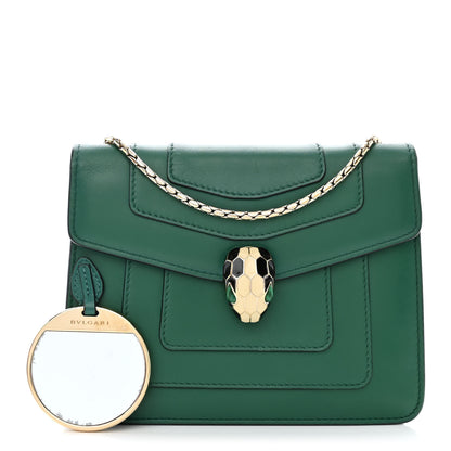 Bulgari Calfskin Serpenti Forever Crossbody Bag Emerald Green 1 of 15