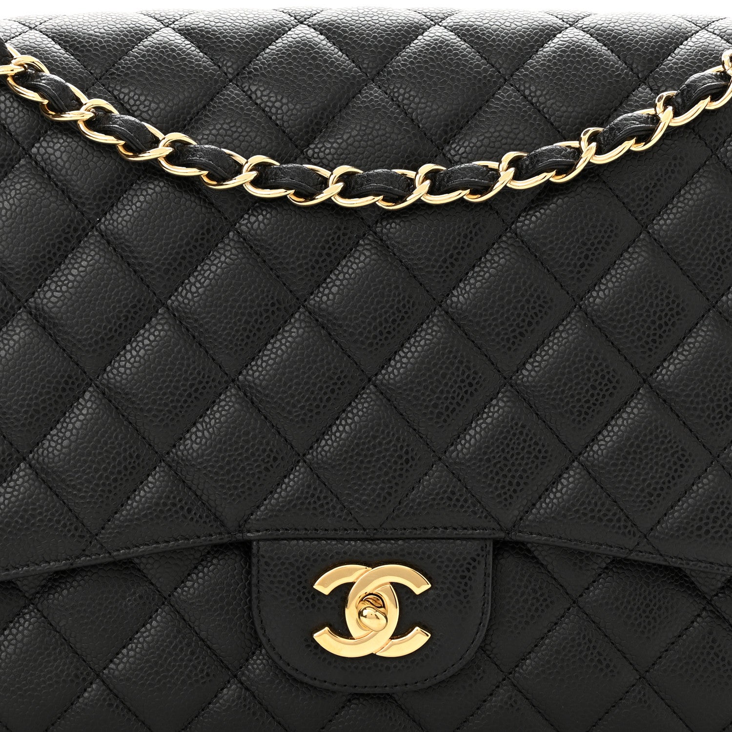 Chanel Caviar Quilted Maxi Single Flap Black 8 of 10