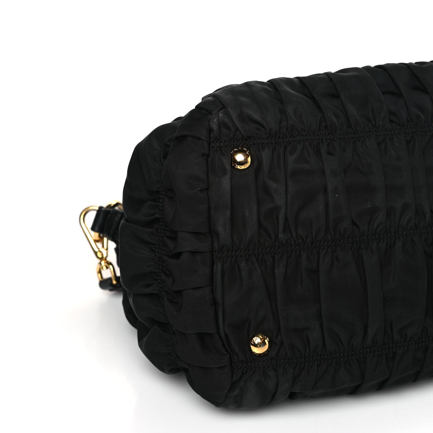 Tessuto Nylon Gaufre Tote Black