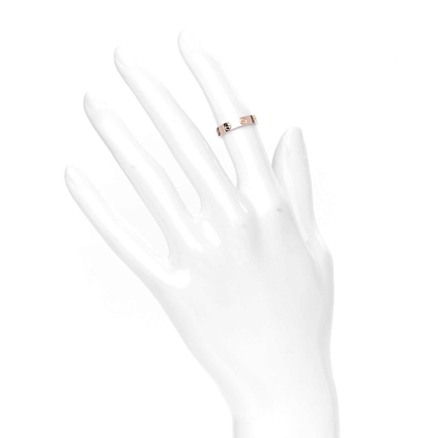18K Pink Gold 3.5mm LOVE Wedding Band Ring 47 4