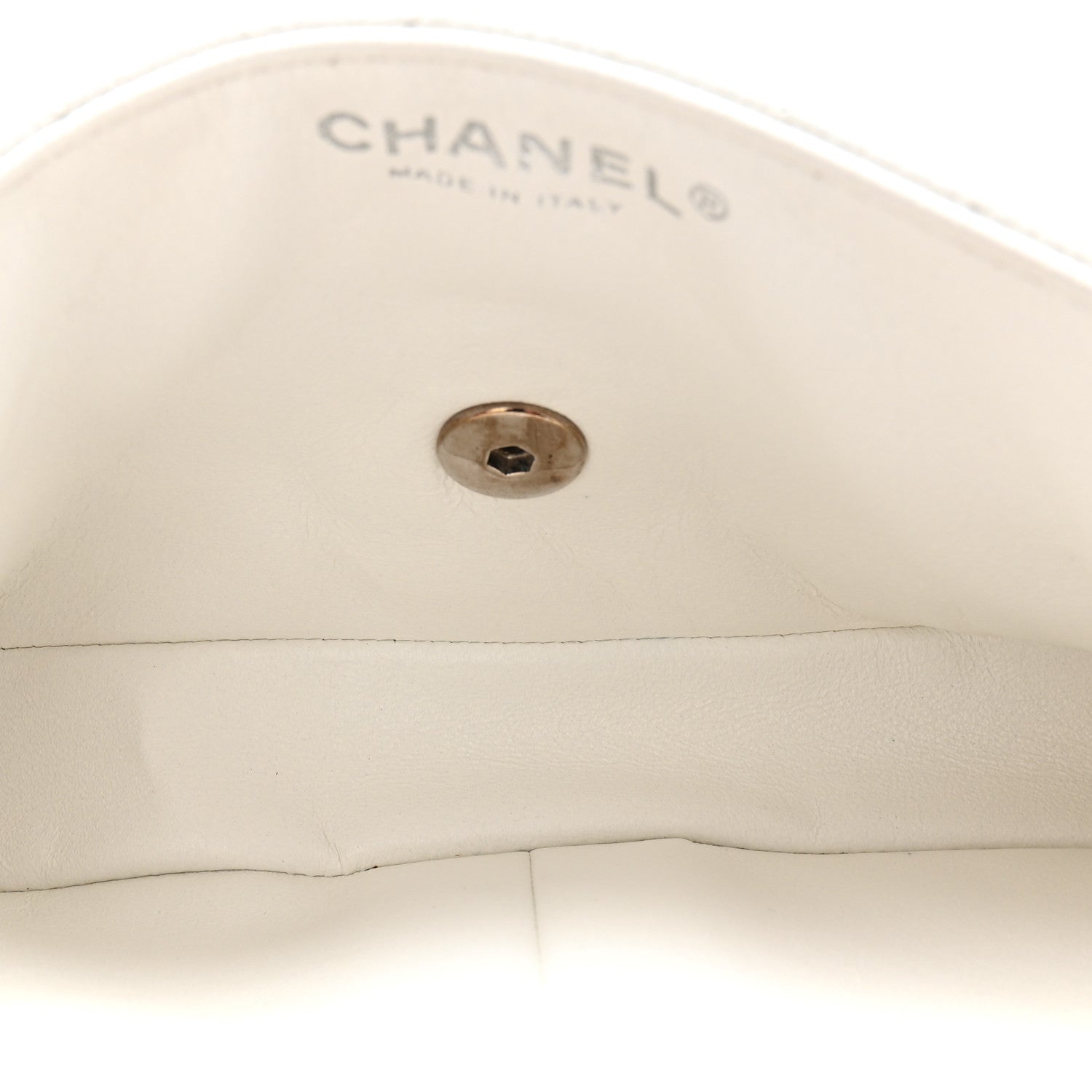 Chanel Caviar Quilted East West Flap Bijoux Chain White 4 of 11