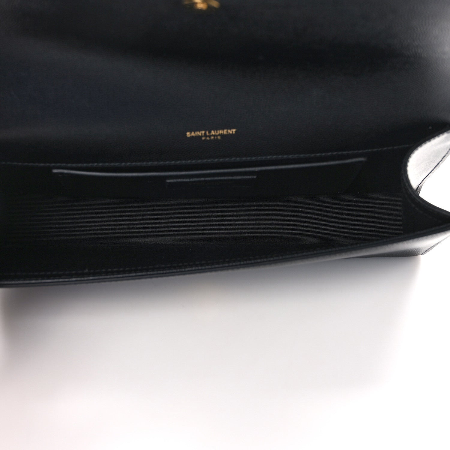 Saint Laurent Grain De Poudre Monogram Cassandre Clutch Black 5 of 10
