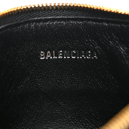 Balenciaga Grained Calfskin Logo Long Coin Card Holder Black 6 of 7