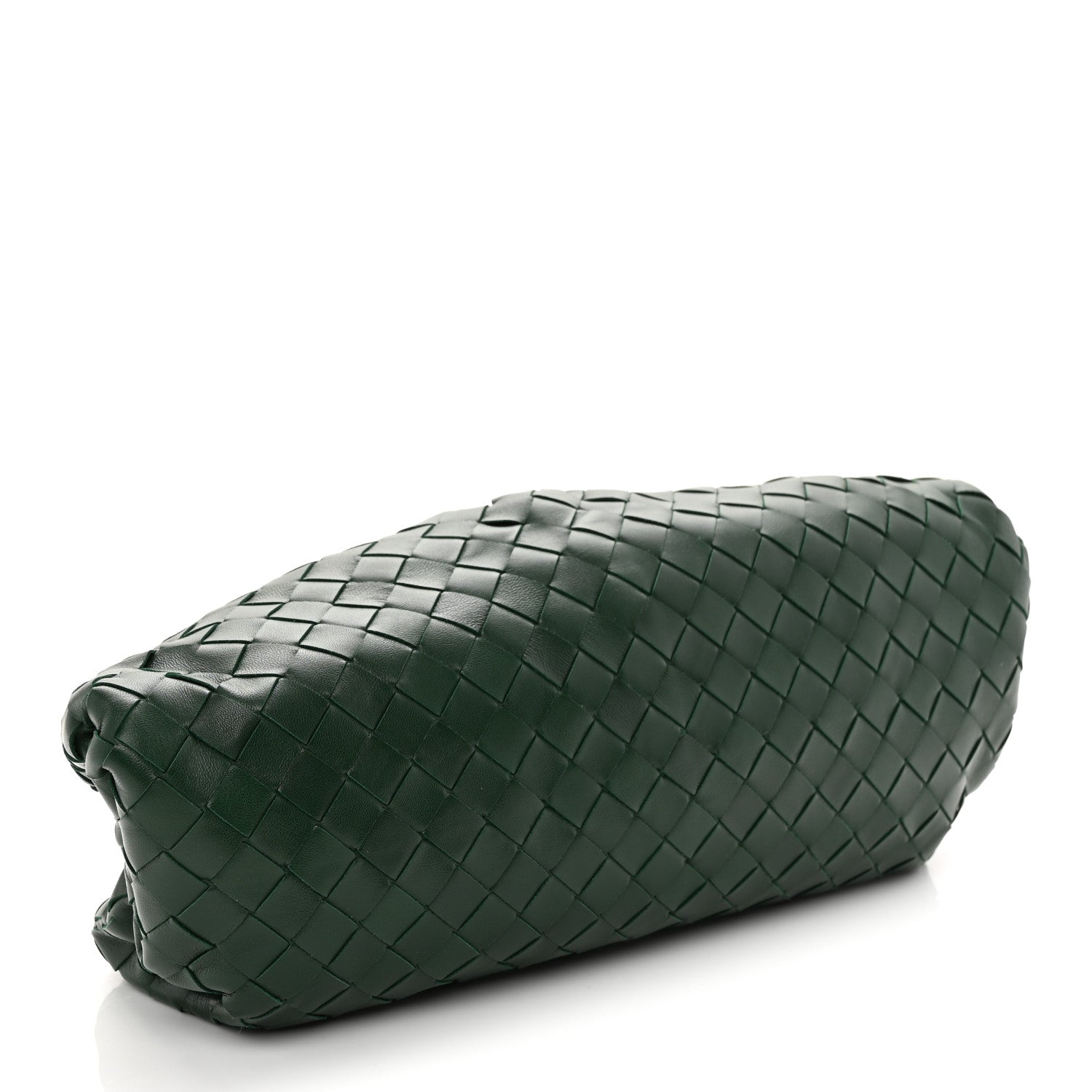 Bottega Veneta Nappa Maxi Intrecciato The Pouch Oversized Clutch Raintree 4 of 8