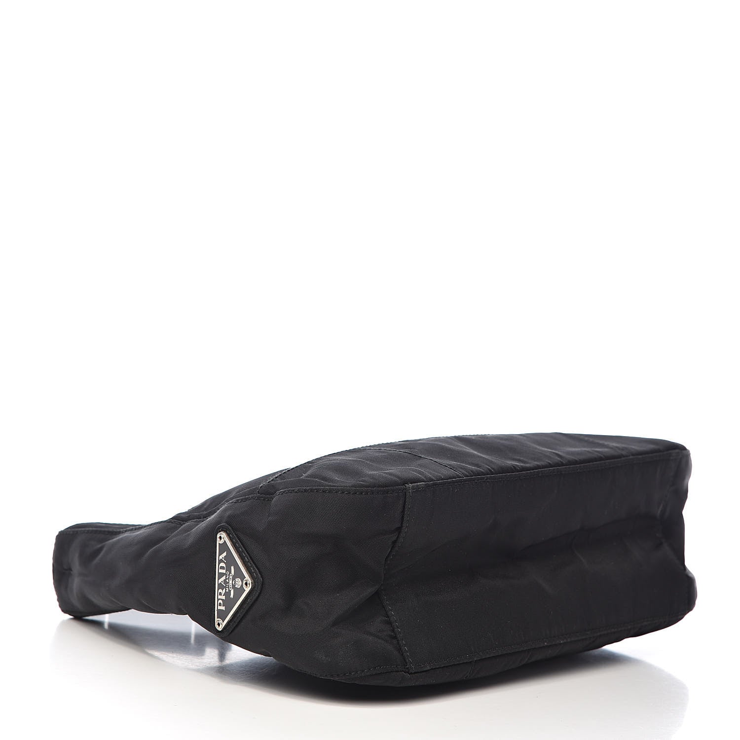 Prada Tessuto Nylon Shoulder Bag Black 4 of 10