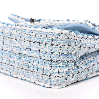 Chanel Tweed Braid Mini Flap Blue White Navy 9 of 11