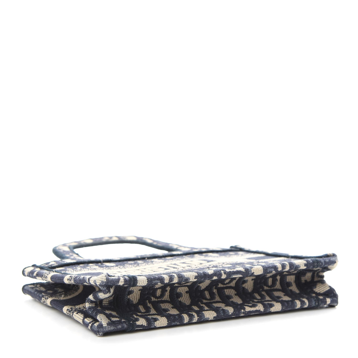 Christian Dior Oblique Mini Book Tote Blue Multicolor 4 of 9