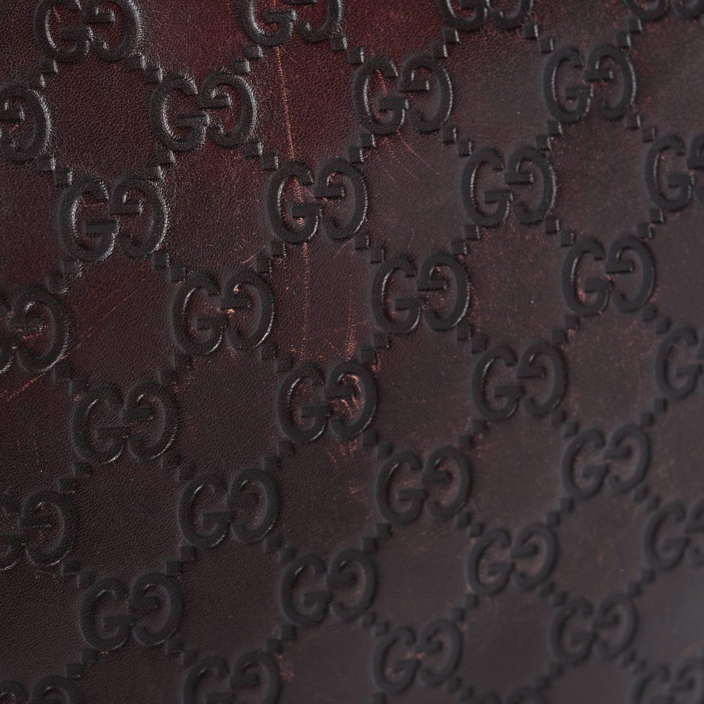 Calfskin Embossed Monogram Studded Pelham Messenger Bag Dark Brown