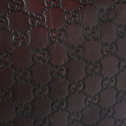 Gucci Calfskin Embossed Monogram Studded Pelham Messenger Bag Dark Brown 12 of 14