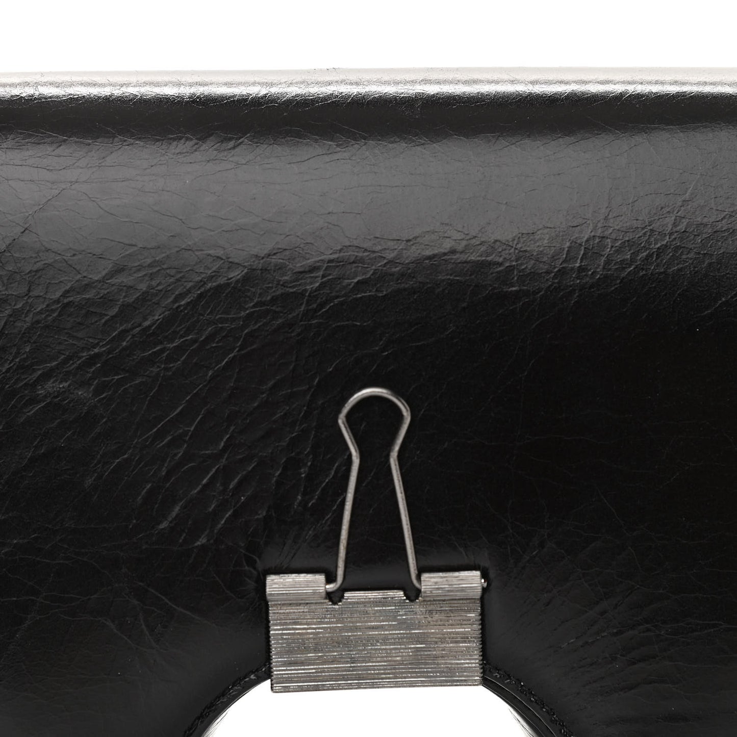Calfskin Swiss Binder Flap Bag Black