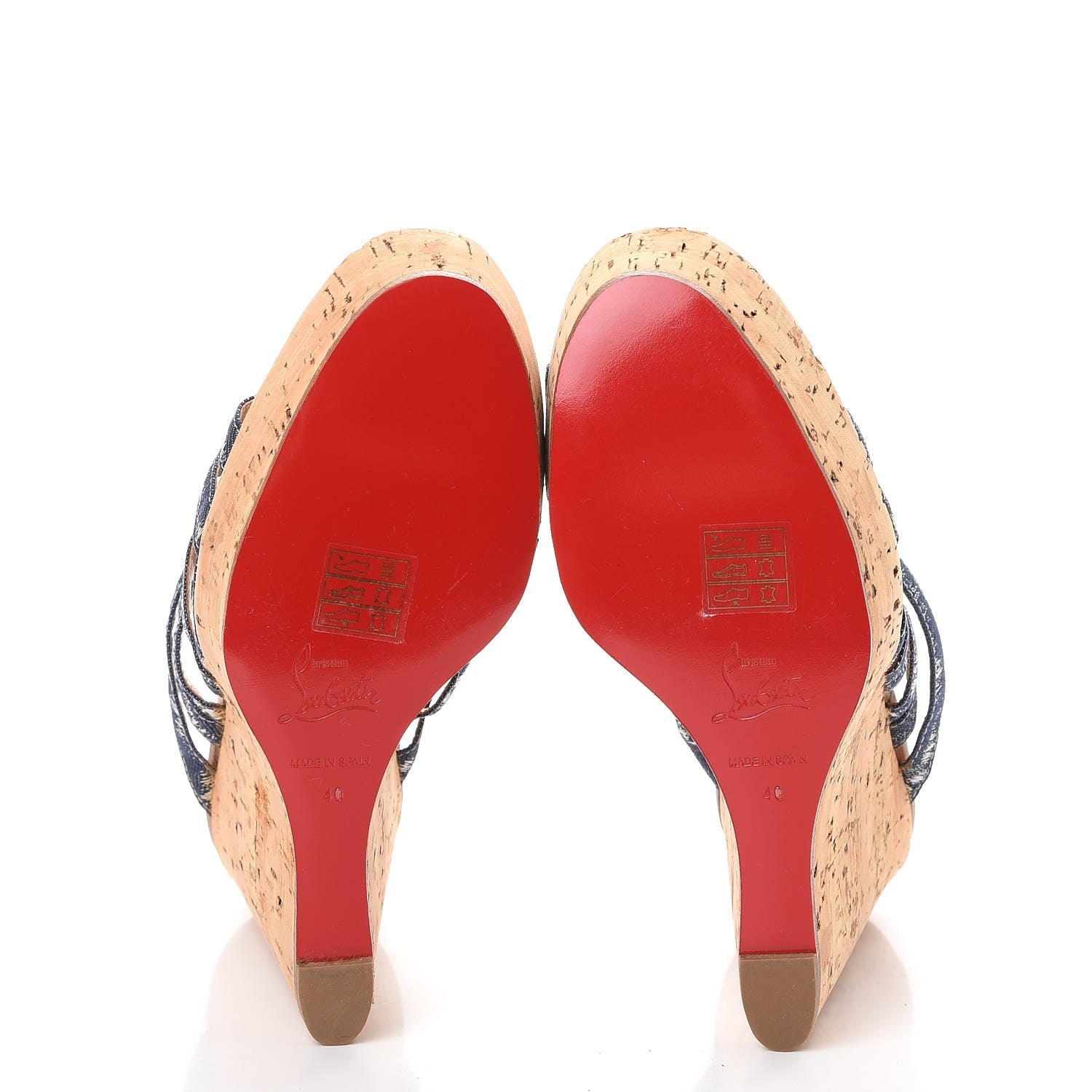 Christian Louboutin Ribbon Corniche 140 Sandals 40 Denim 5 of 14
