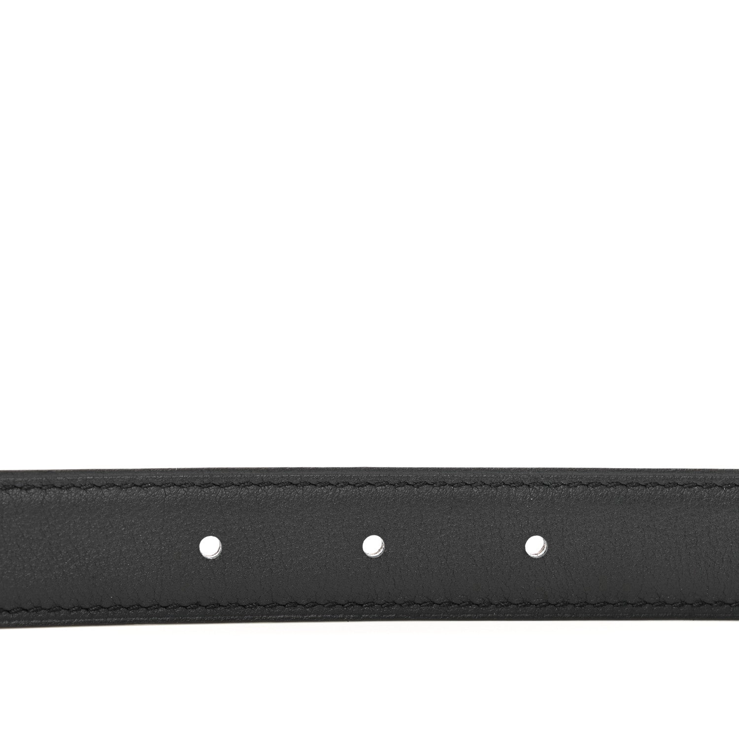 Hermes Swift Epsom 24mm Mini Constance H Belt 75/30 Black Etoupe 5 of 7