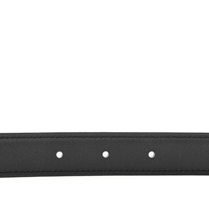 Hermes Swift Epsom 24mm Mini Constance H Belt 75/30 Black Etoupe 5 of 7