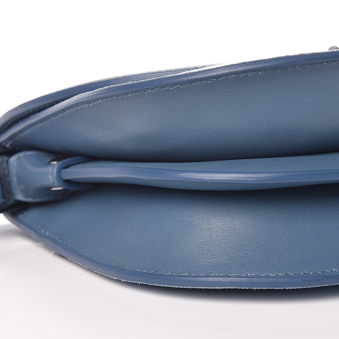 Suede Calfskin Trisha Small Shoulder Bag Blue