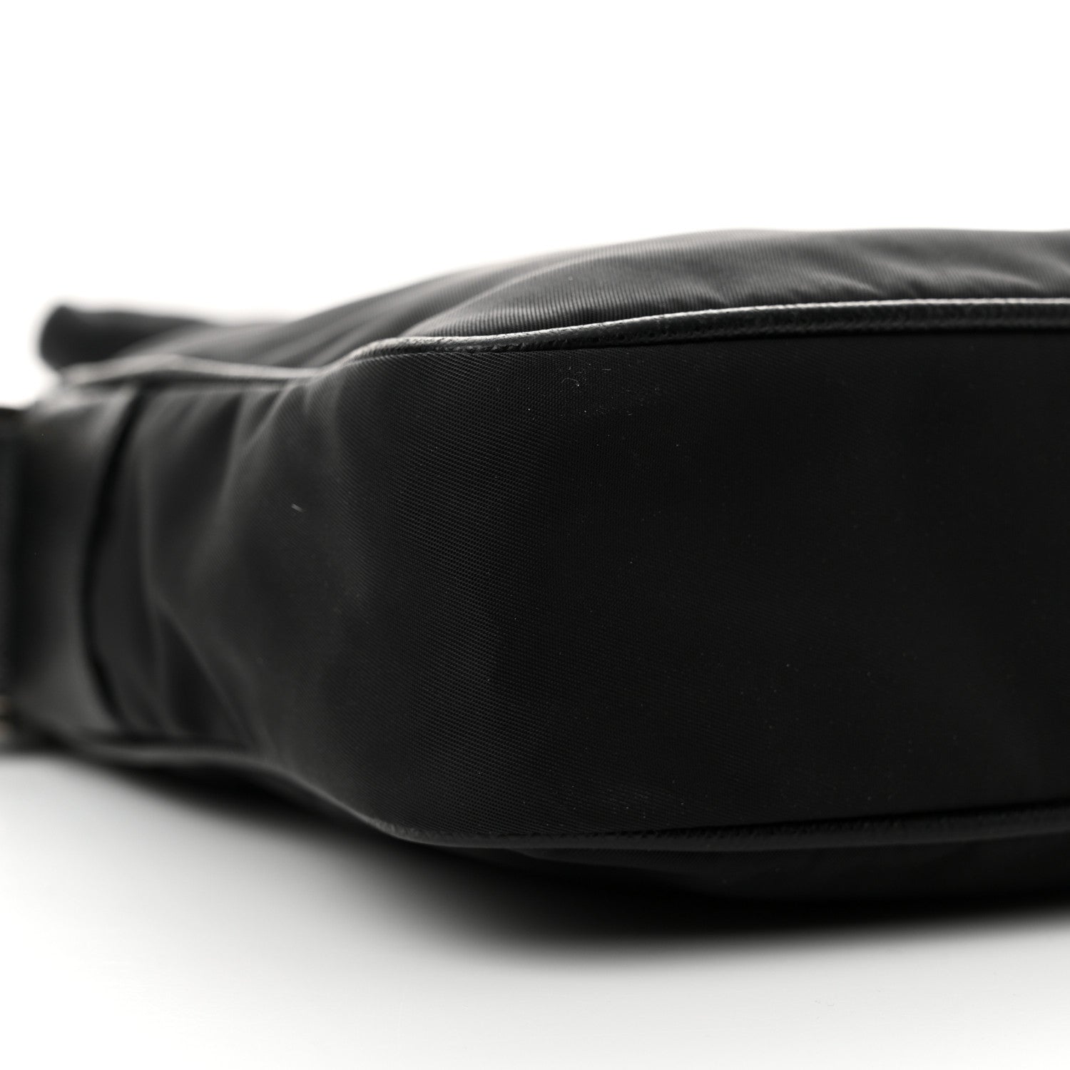 Prada Tessuto Nylon Saffiano Pocket Messenger Shoulder Bag Black 9 of 13