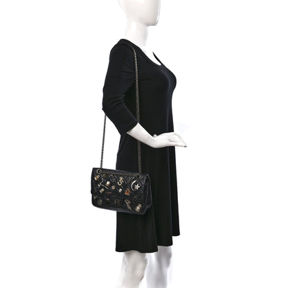 Chanel Aged Calfskin Lucky Charms 2.55 Reissue 225 Flap Black 2 of 11