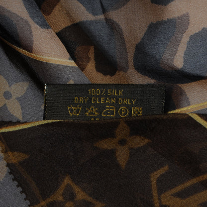Louis Vuitton Silk Leopard and Monogram Scarf 5 of 5