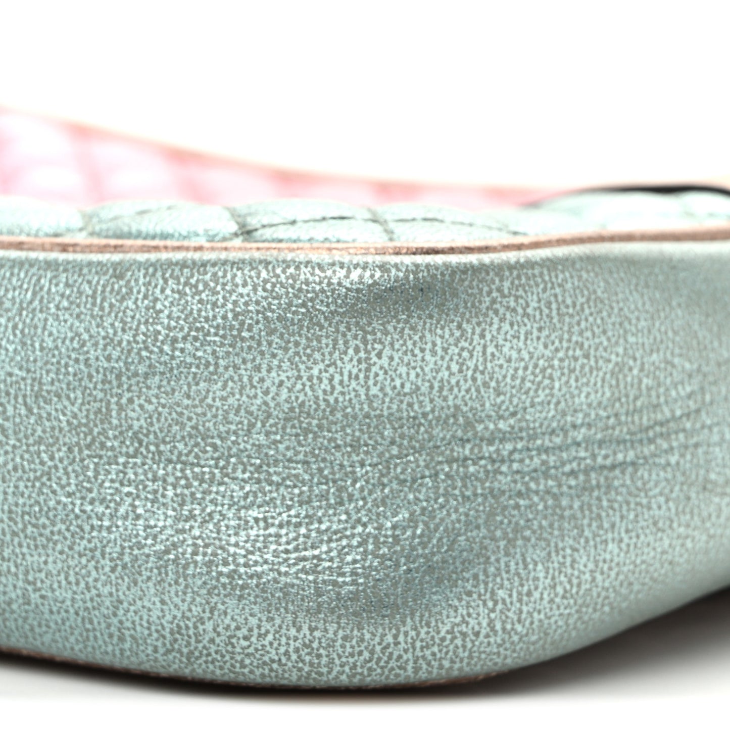 Laminated Nappa Trapuntata Small Zumi Shoulder Bag Rosa Lago Rame