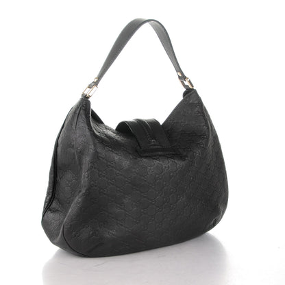 Gucci Guccissima Large New Ladies Web Hobo Black 3 of 7