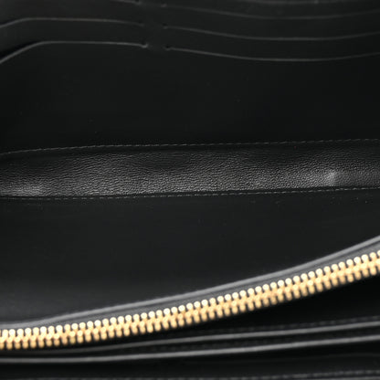 Louis Vuitton Lambskin Embossed Monogram Coussin Zippy Wallet Black 5 of 9