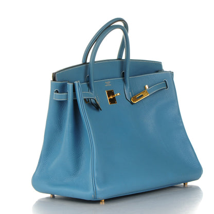 Hermes Togo Birkin 40 Blue Jean 27 of 27