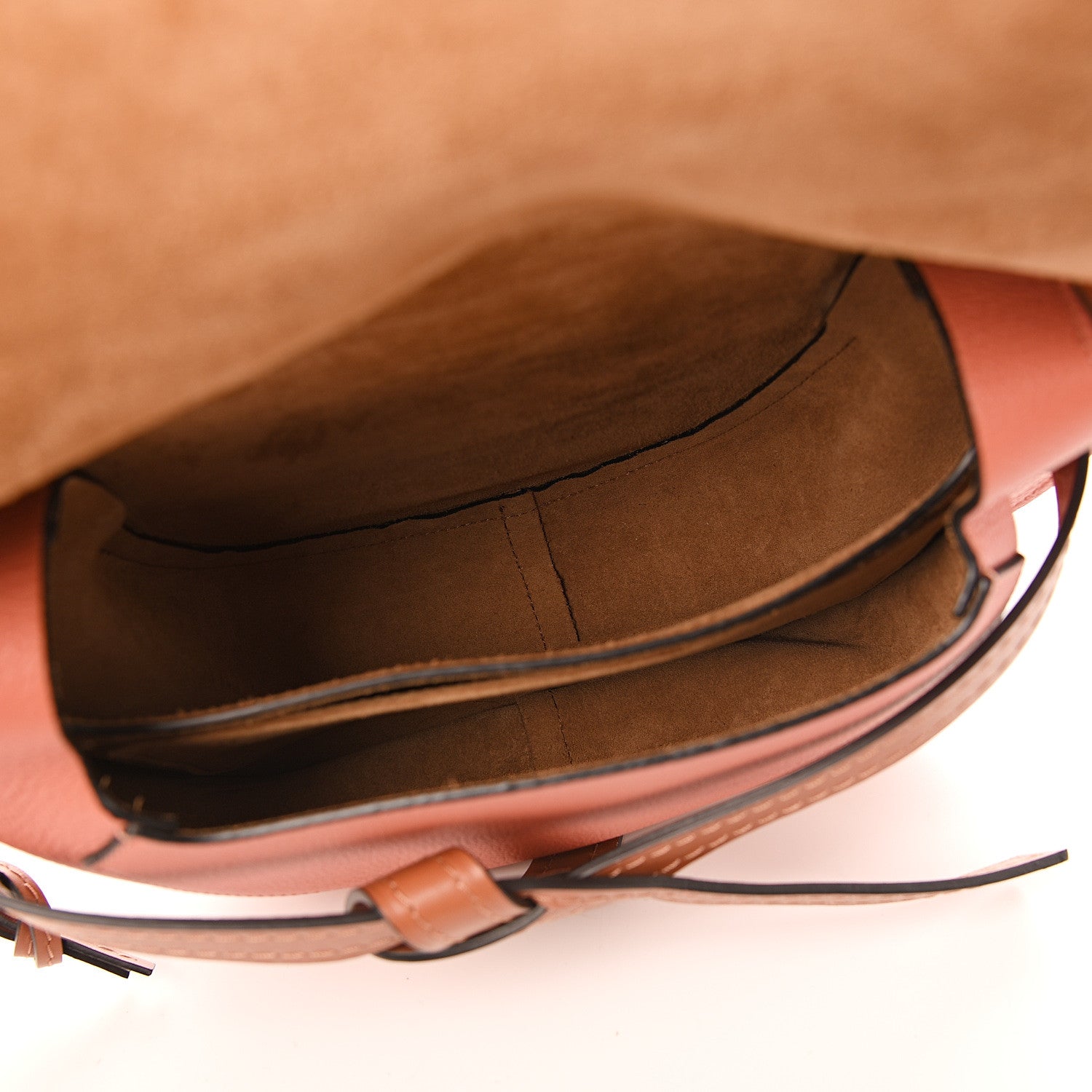 Loewe Calfskin Small Gate Crossbody Bag Tulip Tan 4 of 8