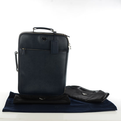 Prada Saffiano Travel Trolley Luggage Baltico 5 of 8