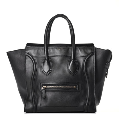 Celine Smooth Calfskin Mini Luggage Black 1 of 8