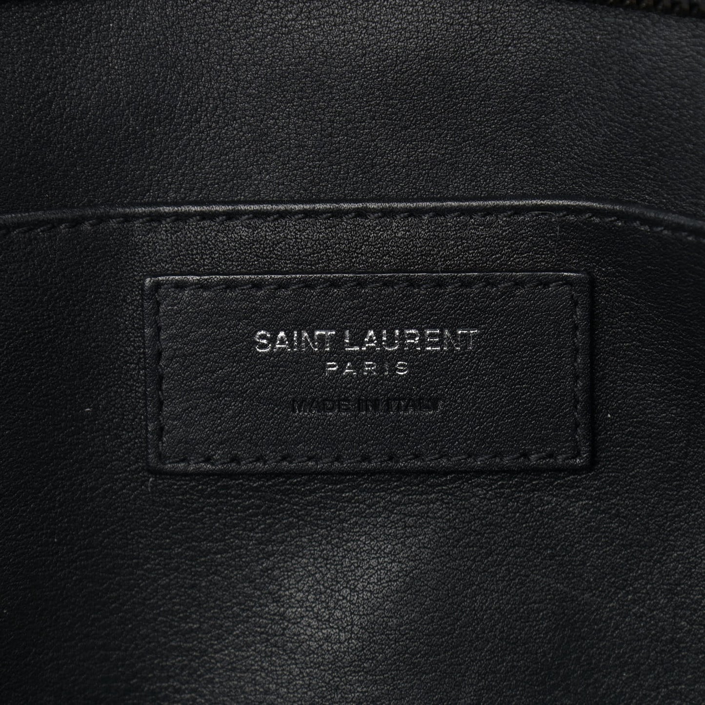 Calfskin Small Monogram Downtown Cabas Black White