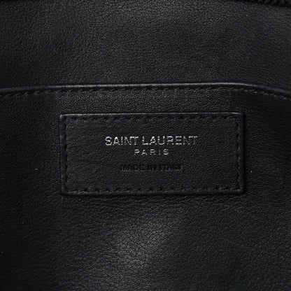 Saint Laurent Calfskin Small Monogram Downtown Cabas Black White 6 of 14