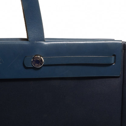 Hermes Toile Herbag Cabas 2-in-1 MM Navy 14 of 15