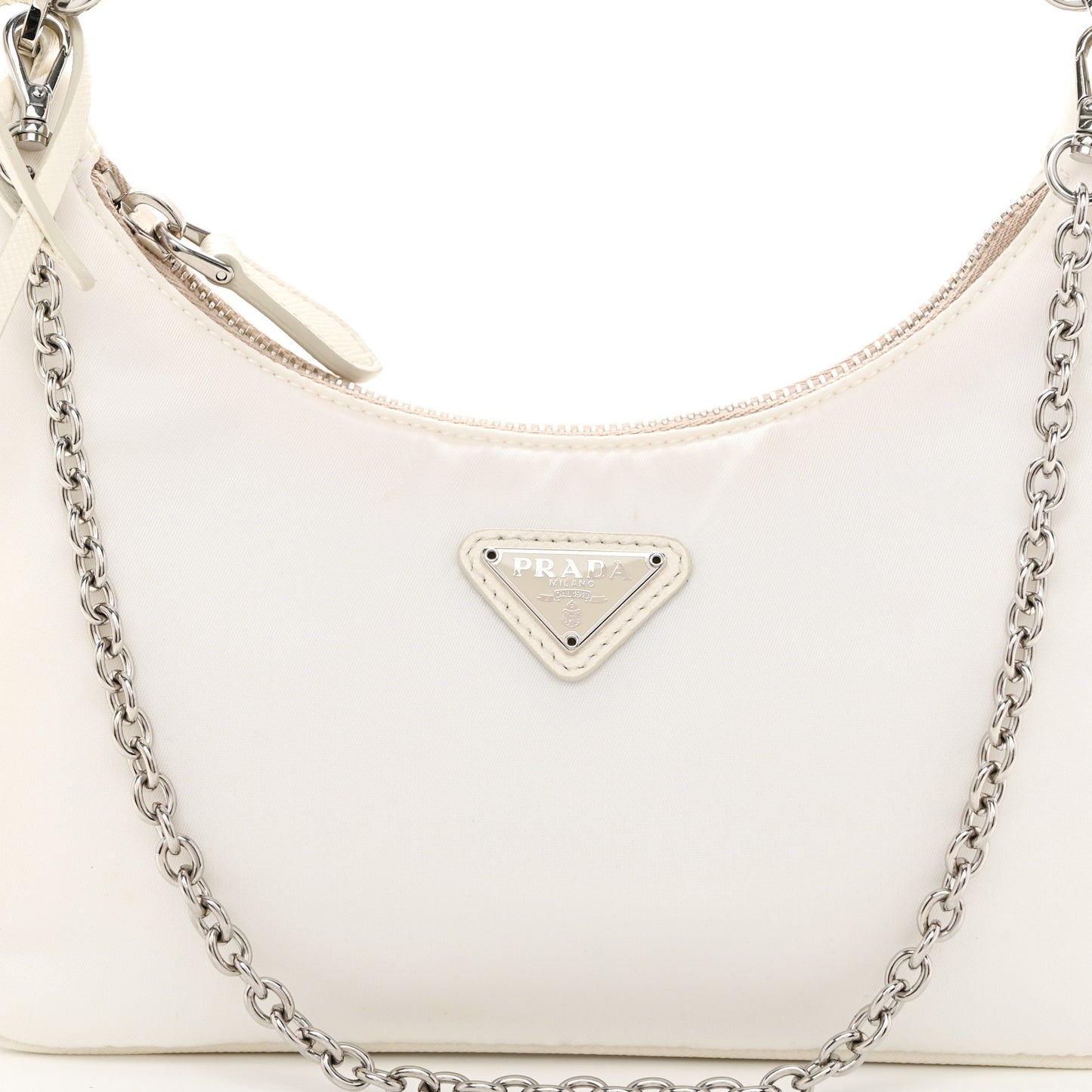 Nylon Re-Edition 2005 Shoulder Bag White