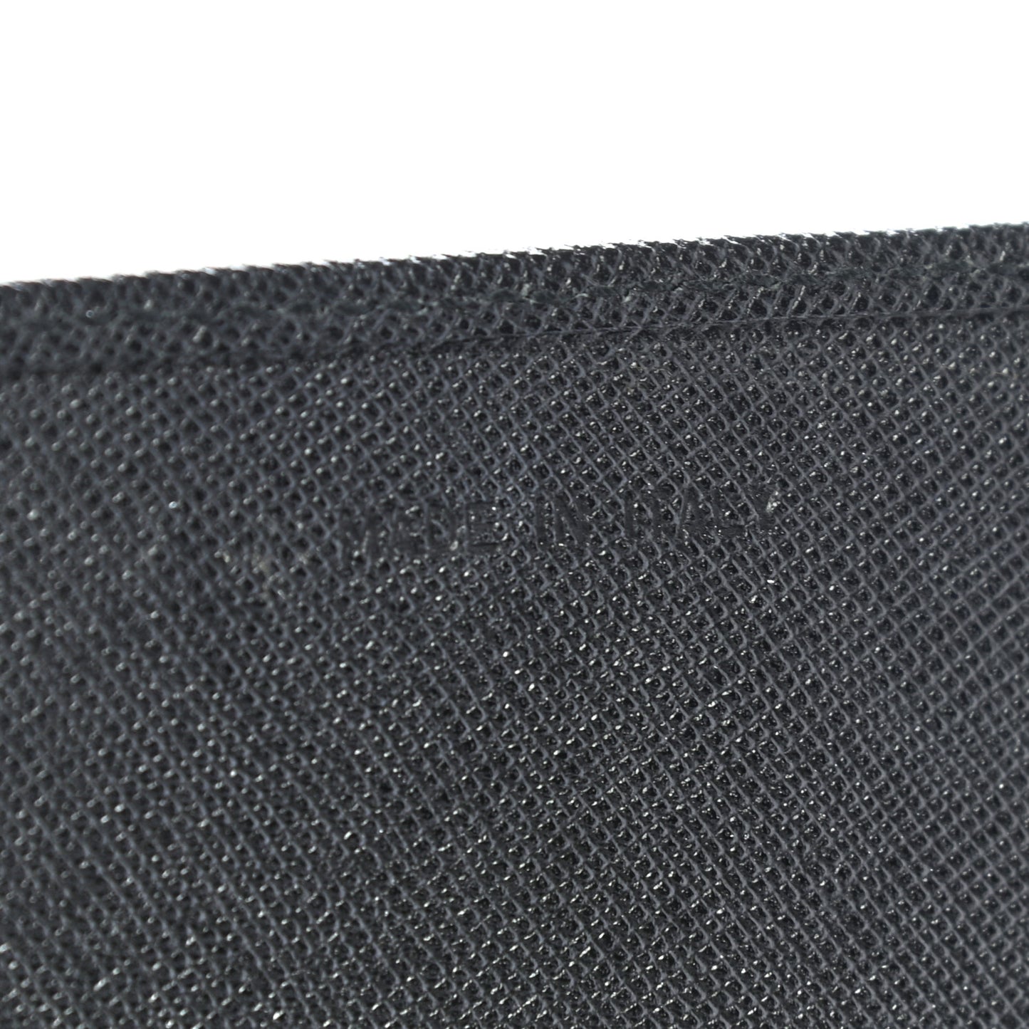 Saffiano Triangle Continental Flap Wallet Black