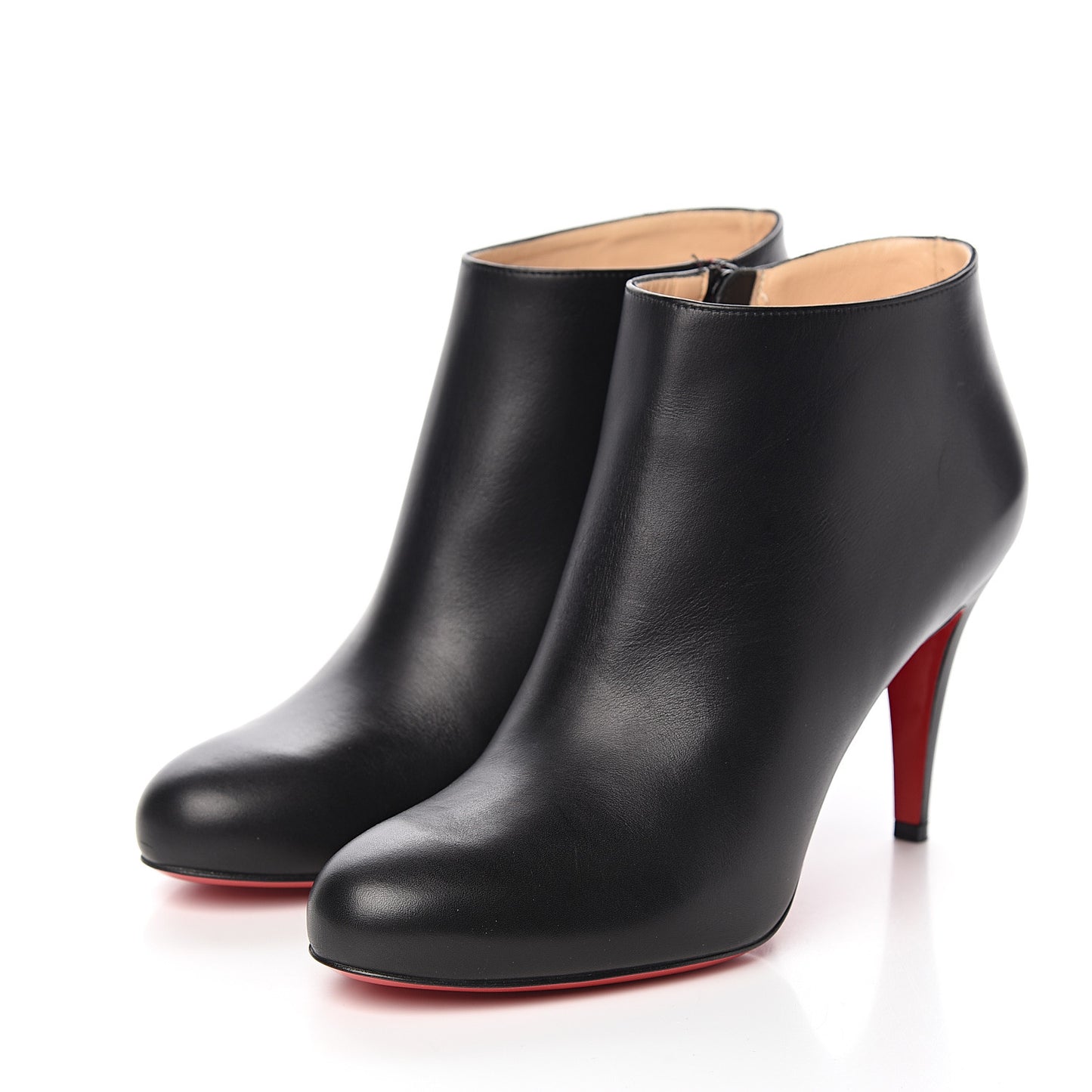 Calfskin Belle 85 Ankle Boots 39.5 Black