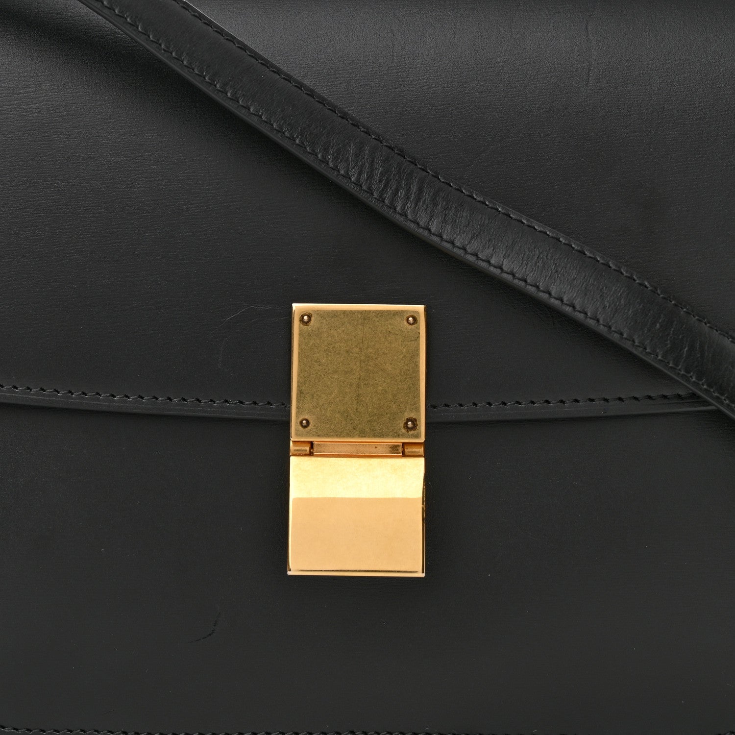 Celine Box Calfskin Medium Classic Box Flap Bag Black 8 of 12