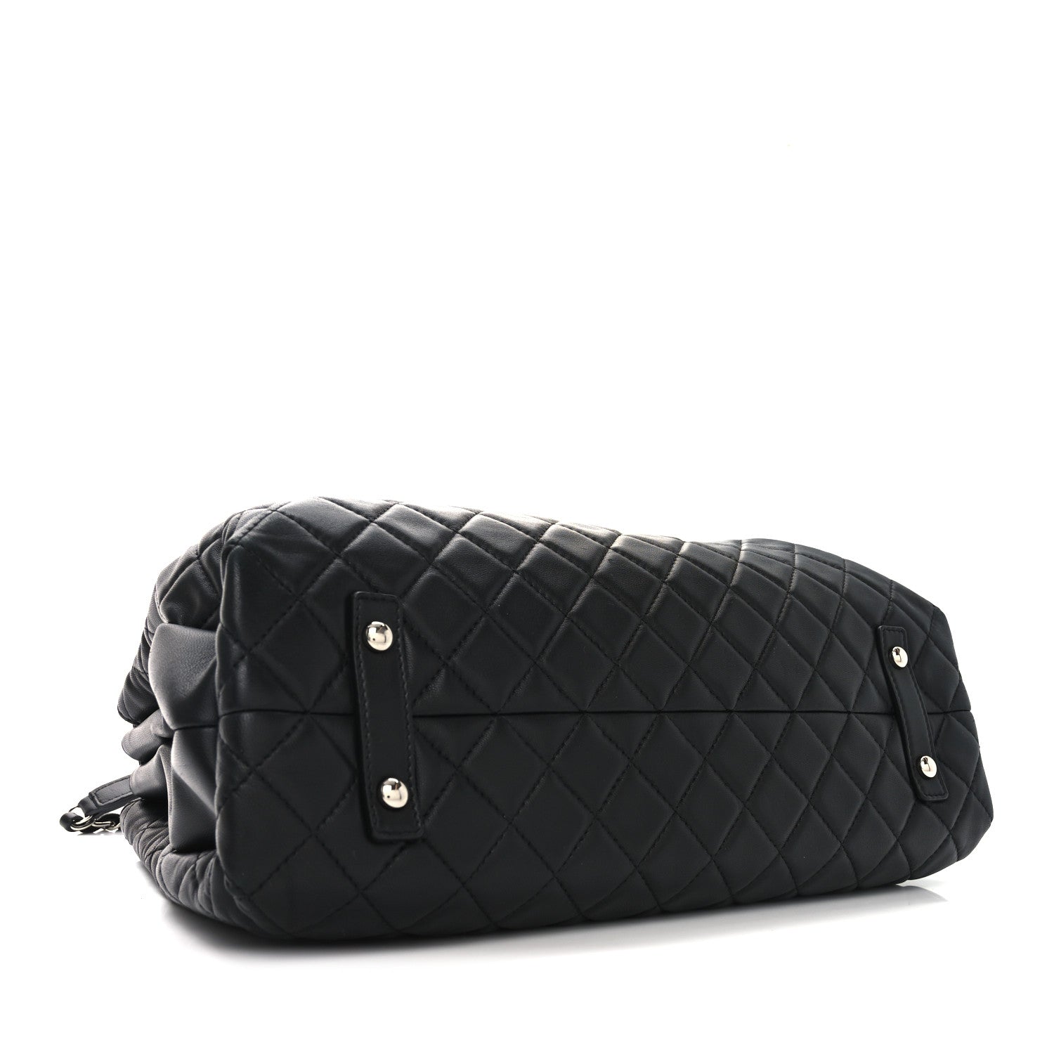 Chanel Lambskin Quilted By 3 Shopping Tote Black 4 of 10