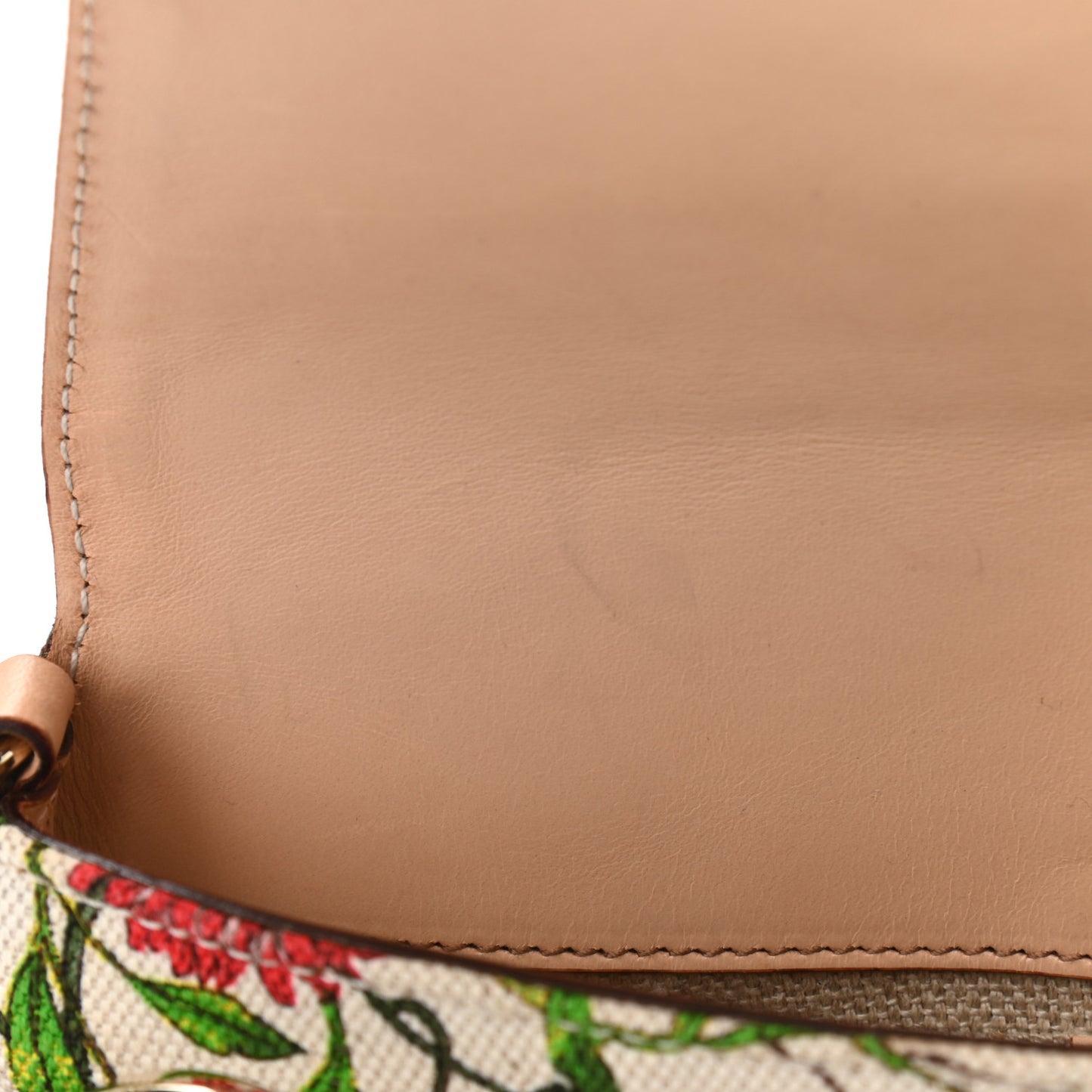 Canvas Flora Floral Horsebit Clutch