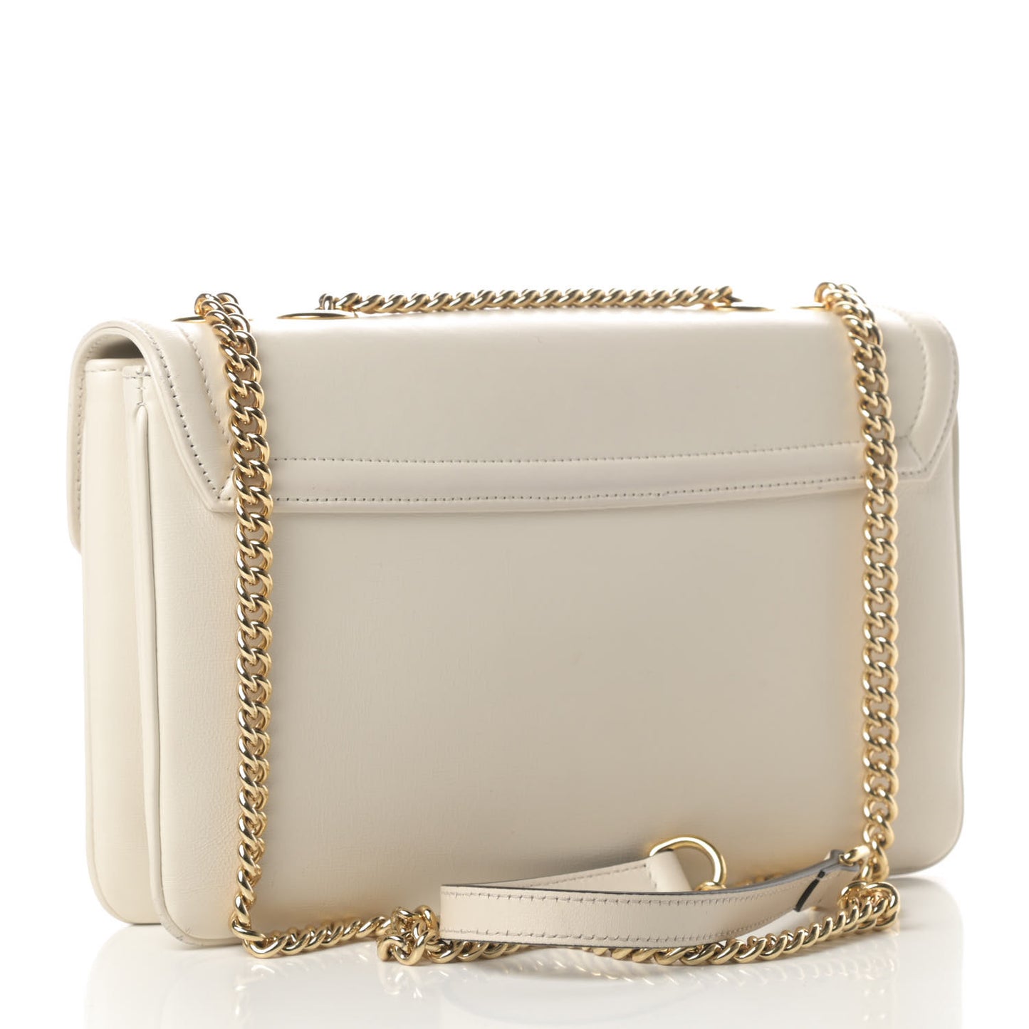 Vitello Palmellato Lux Crystal Medium Rajah Shoulder Bag Mystic White Multicolor