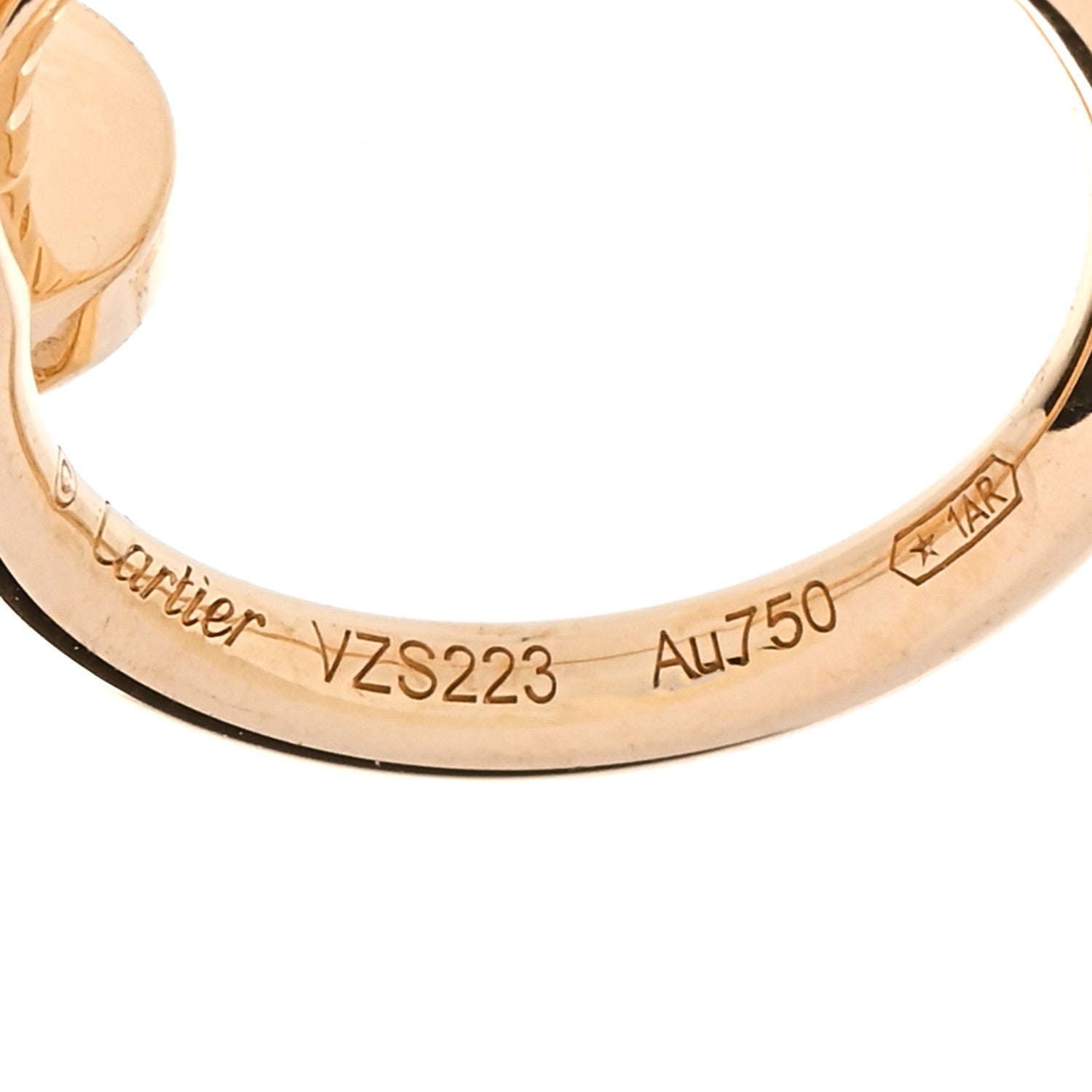 Cartier 18K Yellow Gold Juste Un Clou Hoop Earrings 3 of 4