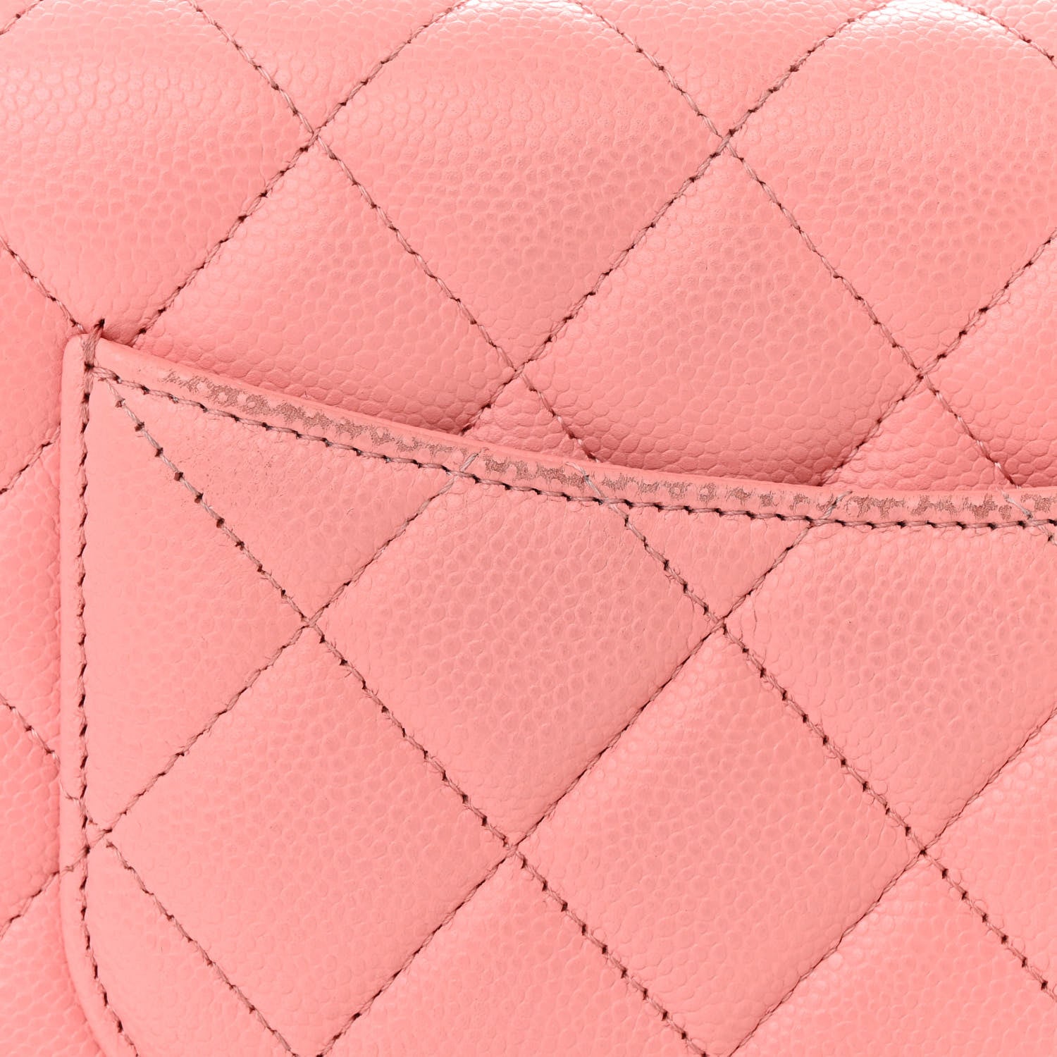 Chanel Caviar Quilted Wallet on Chain WOC Coral Pink 12 of 13