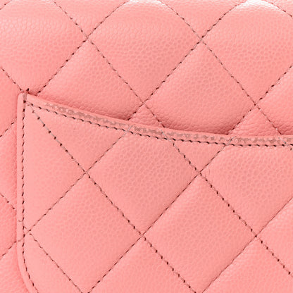 Chanel Caviar Quilted Wallet on Chain WOC Coral Pink 12 of 13