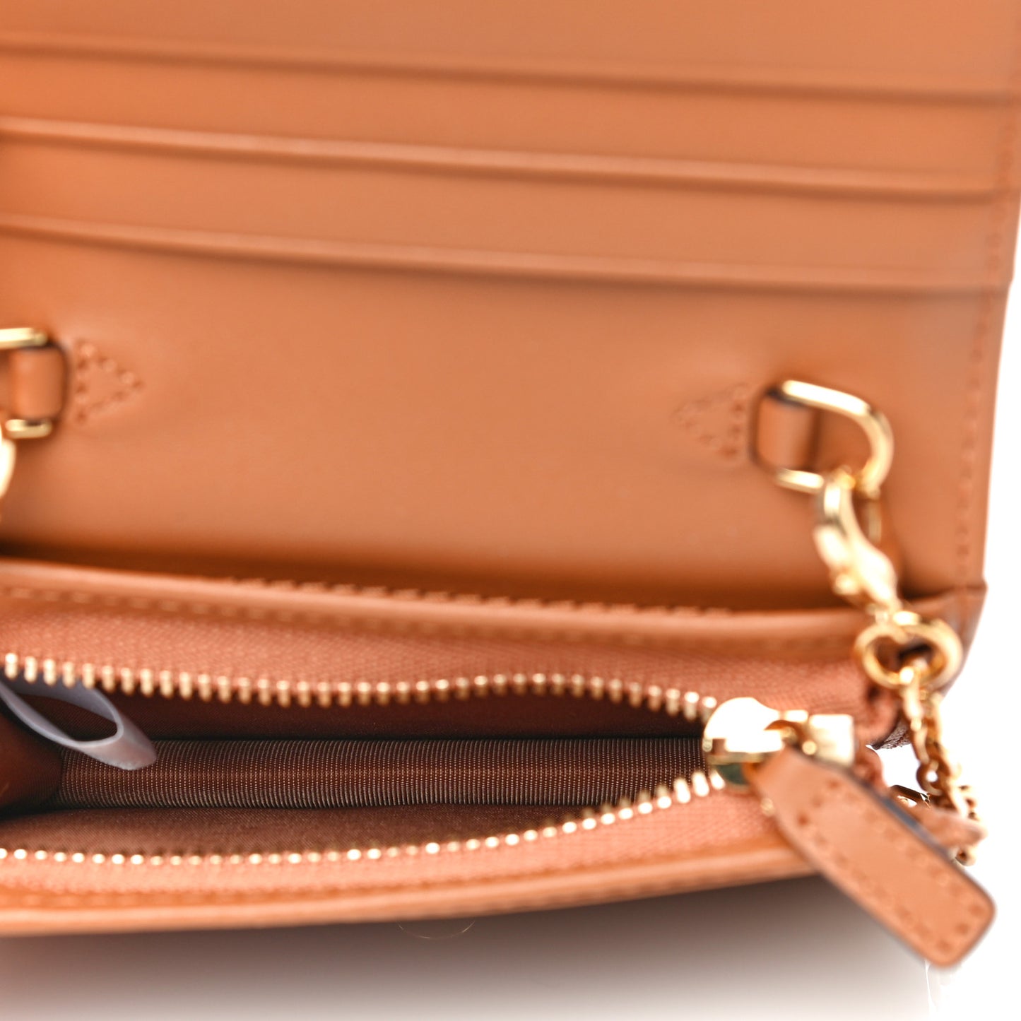 Visetos Original Mini Chain Wallet Cognac