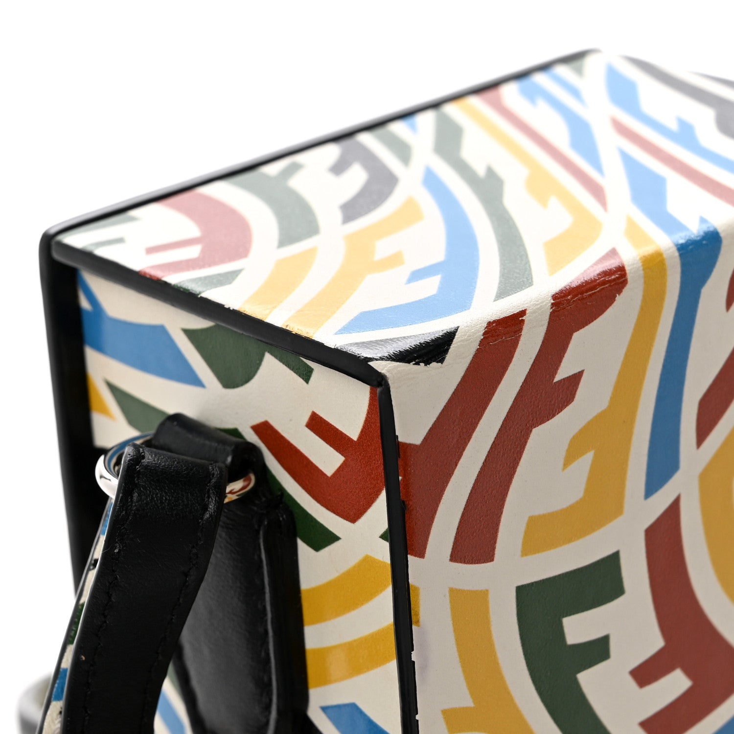 Fendi X SARAH COLEMAN Vitello Grace Light FF Vertigo Box Bag White