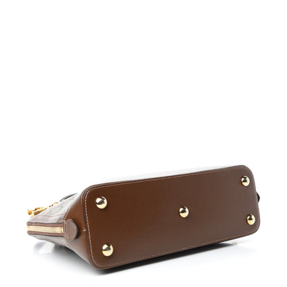 Gucci GG Supreme Monogram Horsebit 1955 Top Handle Bag Beige Brown Sugar 4 of 14