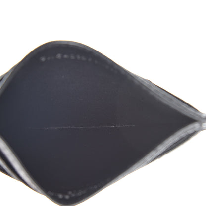 Saint Laurent Grain De Poudre Matelasse Chevron Monogram Credit Card Case Black 5 of 12