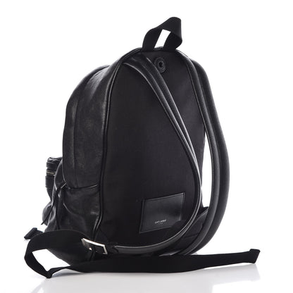 Saint Laurent Lambskin Mini City Backpack Black 3 of 8