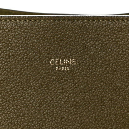 Celine Soft Grained Calfskin Small Belt Cabas Phantom Army Green 6 of 10